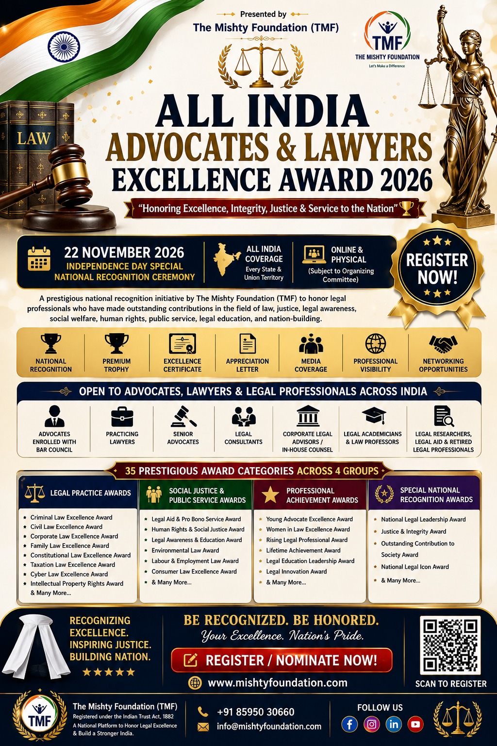 All India Advocates &amp; Lawyers Excellence Award 2026